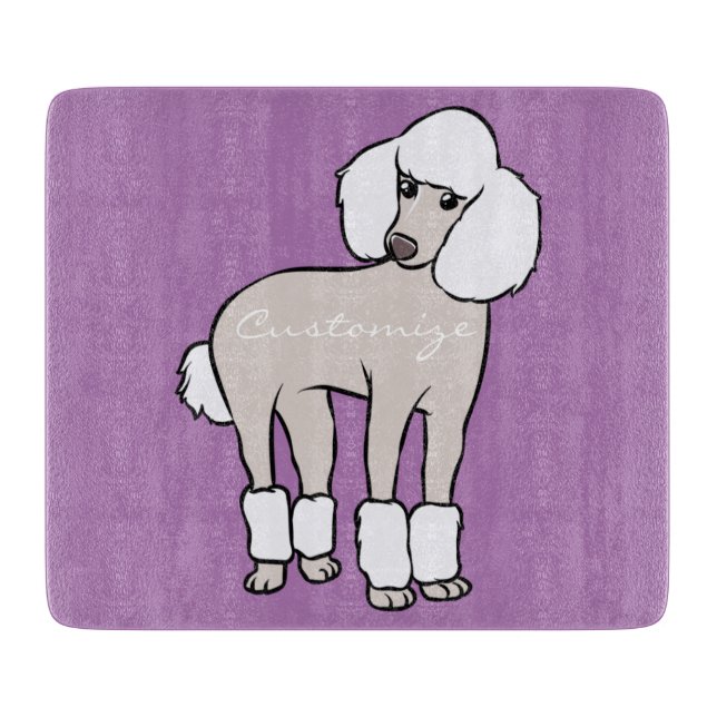 Standard Poodle Dog Thunder_Cove Cutting Board (Front)