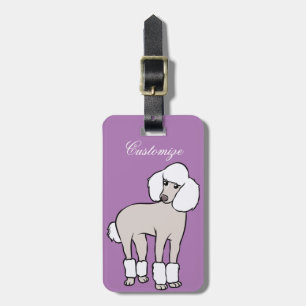 Standard Poodle Dog Thunder_Cove Luggage Tag