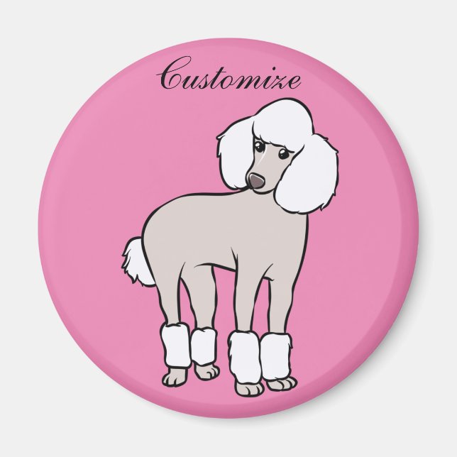 Standard Poodle Dog Thunder_Cove Magnet (Front)