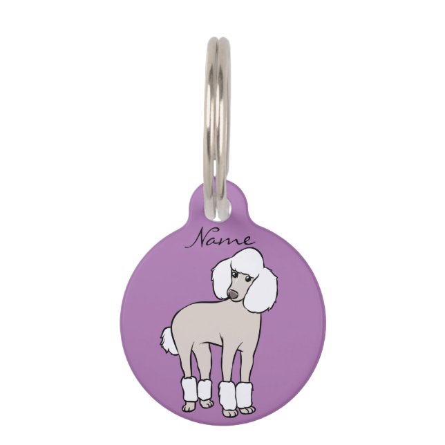 Standard Poodle Dog Thunder_Cove Pet Tag (Front)