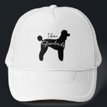 Standard Poodle I Have Standards Dog Silhouette Trucker Hat<br><div class="desc">Show off your love for the breed with this Standard Poodle hat. I Have Standards. Makes a cool gift for the Poodle purist.</div>