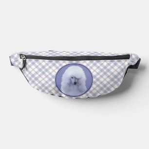 Standard Poodle Painting White Original Dog Art Bum Bags