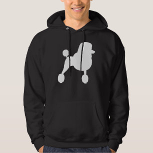 Standard Poodle Silhouette With Fancy Haircut Hoodie