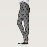 Standard Poodle Silhouettes Pattern Black and Grey Leggings<br><div class="desc">Show off your love for Standard Poodles in comfort and style with these black and grey Poodle silhouettes pattern leggings. Perfect for the gym, yoga, or relaxing at home with your doggie. These novelty print leggings make a fun gift for Standard Poodle lovers. Visit Jenn's Doodle World for even more...</div>