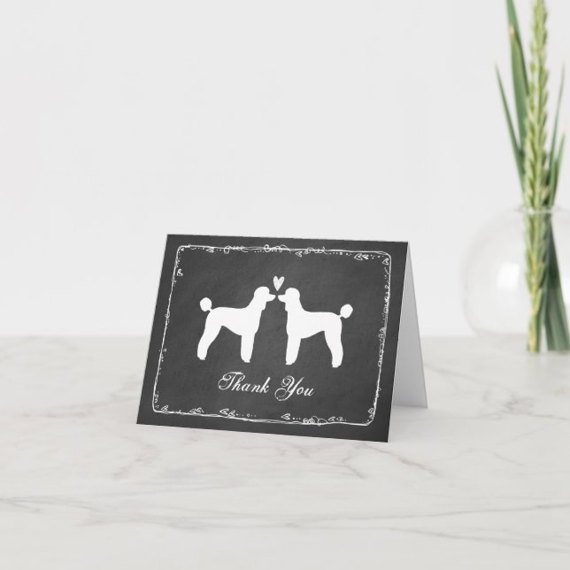 Standard Poodles Wedding Thank You (Front)