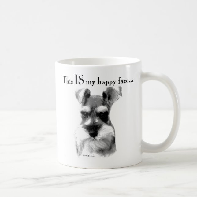 Standard Schnauzer Happy Face Coffee Mug (Right)
