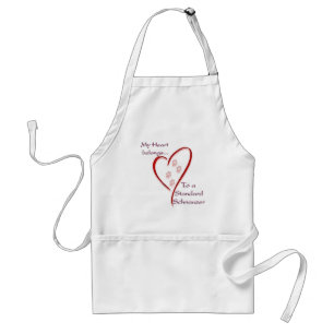 Standard Schnauzer Heart Belongs Apron