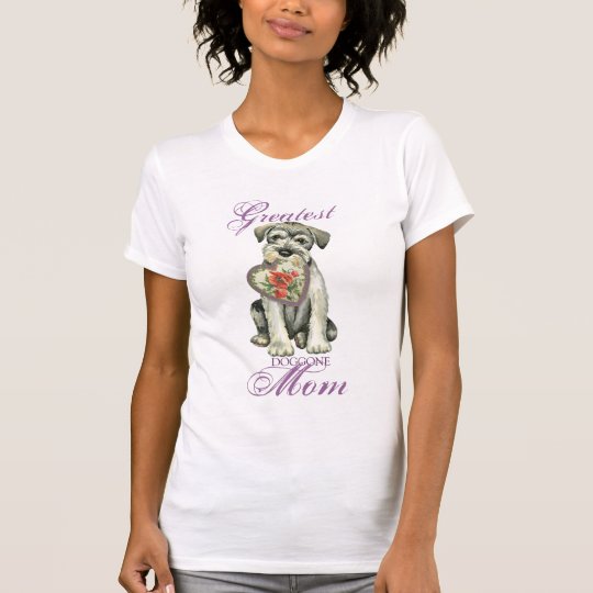 Standard Schnauzer Heart Mum T-Shirt