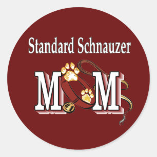 Standard Schnauzer MOM Gifts Classic Round Sticker