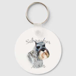 Standard Schnauzer Mum 2 Key Ring