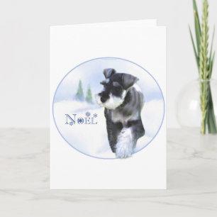 Standard Schnauzer Noel Holiday Card