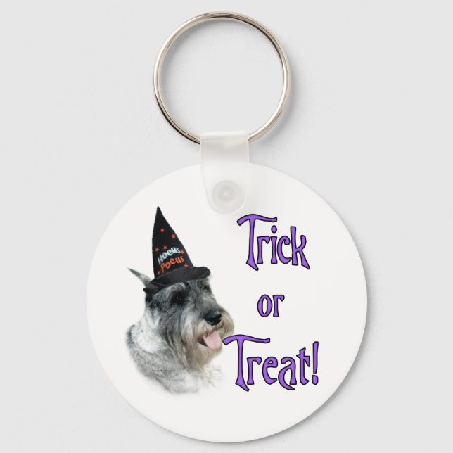 Standard Schnauzer Trick Key Ring (Front)