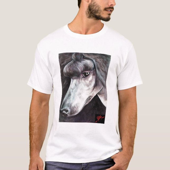 Standard Show Poodle Reflective T-Shirt (Front)