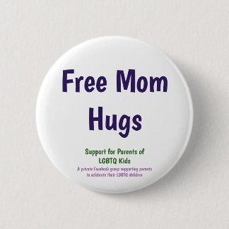 Standard size Free Mum Hugs button