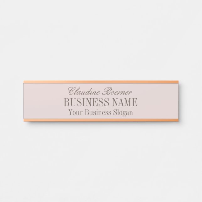 Standard Size Name Plate Crafter Artist Business (Front)