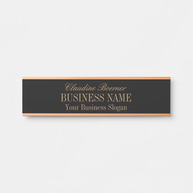 Standard Size Name Plate Crafter Artist Business (Front)