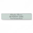 Standard Size Name Plate Crafter Artist Business