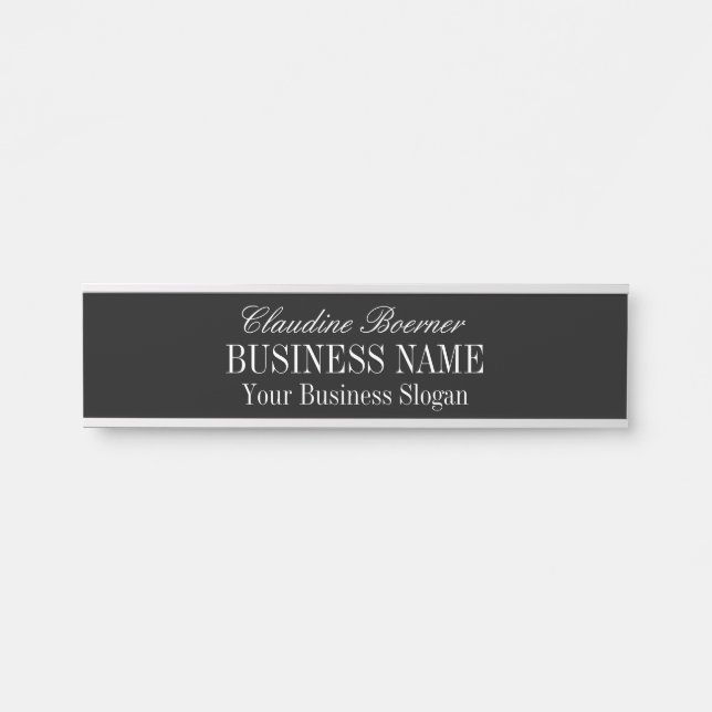 Standard Size Name Plate Crafter Artist Business (Front)