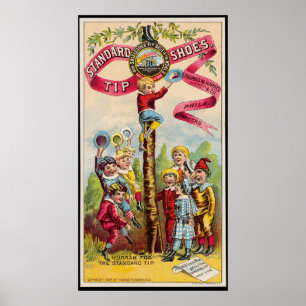 Standard Tip Shoes Vintage Advertisement Poster