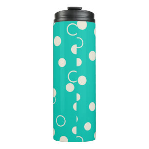 Standard Turquoise and White Graphic DESIGN Bottle