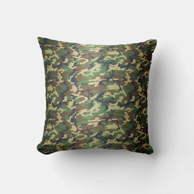 Standard Woodland Camo Cushion (Front)