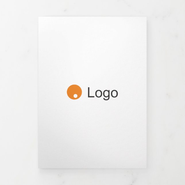 Standard Your Colour Corporate Flat Tri-Fold Card (Cover)