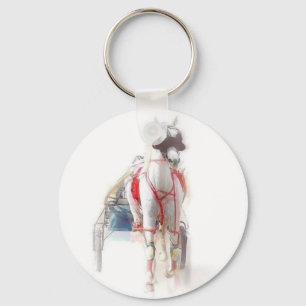 Standardbred Horse Key Ring