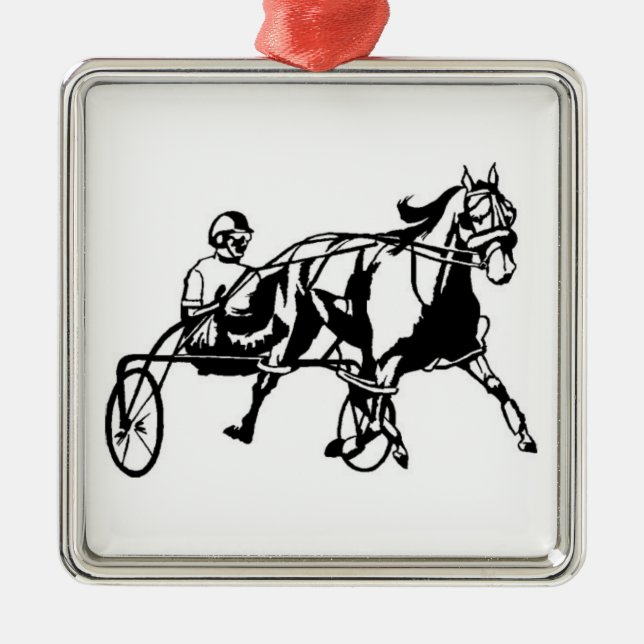 Standardbred Race Ornament (Front)