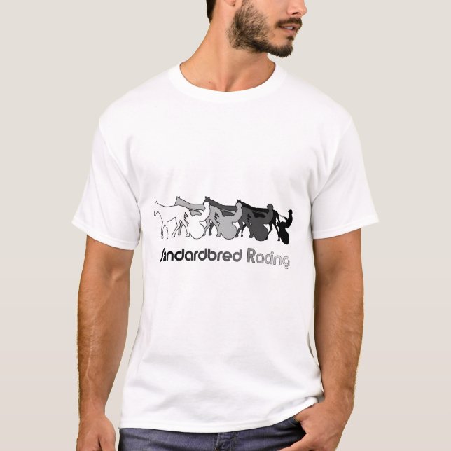 Standardbred Racing Silhouette T-Shirt (Front)