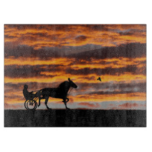 Standardbred Trottinf Racehorse Cutting Board