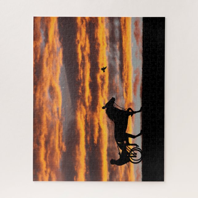 Standardbred Trotting Racehorse Jigsaw Puzzle (Vertical)