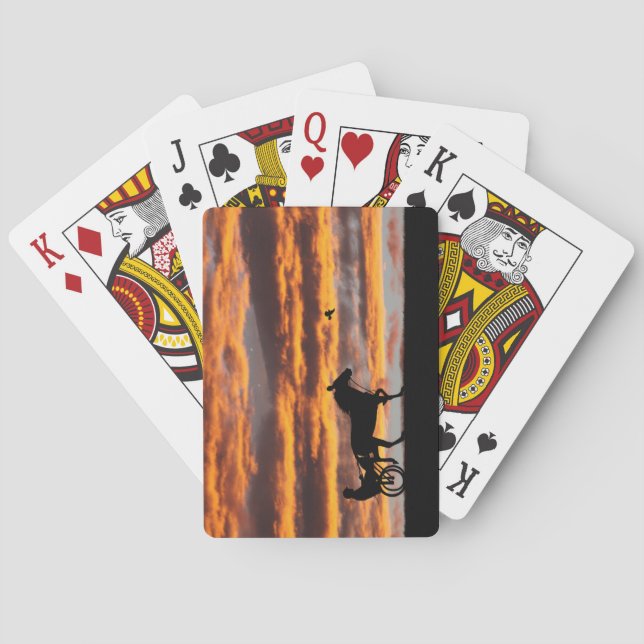 Standardbred Trotting Racehorse Playing Cards (Back)