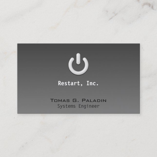 Standby with Light Gradient Business Card (Front)