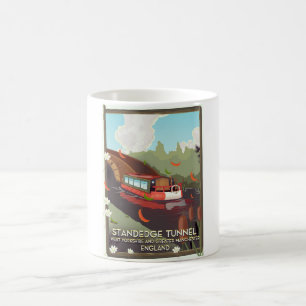 Standedge tunnel UK canal travel poster. Magic Mug