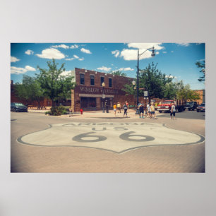Standin' on a Corner in Winslow Arizona Poster