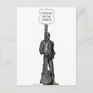 Standin' on "THE" Corner! in Winslow Arizon Postcard