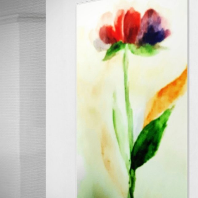 Standing Alone and Beautiful | Ombre Violet Flower Poster (Creator Uploaded)