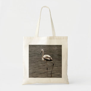 Standing Alone Juvenile Flamingo Art Tote Bag