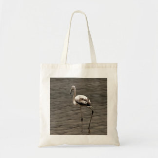 Standing Alone Juvenile Flamingo Art Tote Bag