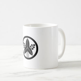 Standing arrowhead in circle coffee mug