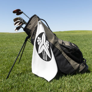 Standing arrowhead in rice cake Golf Towels