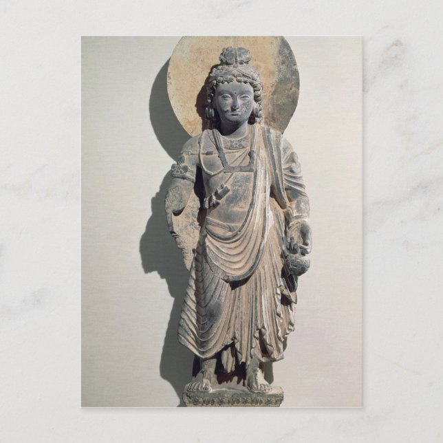 Standing Bodhisattva Maitreya, 3rd century Postcard (Front)