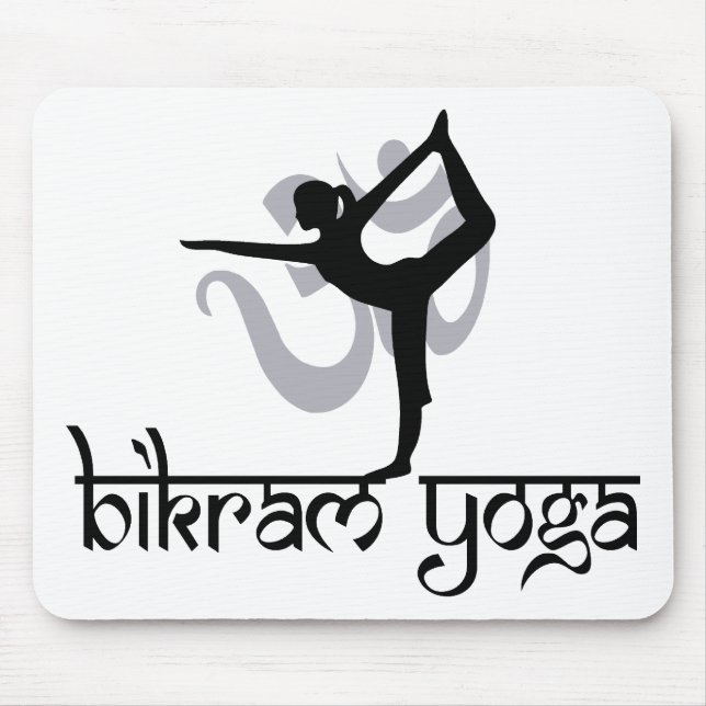 Standing Bow Pulling Pose Bikram Yoga Gift Mouse Mat (Front)