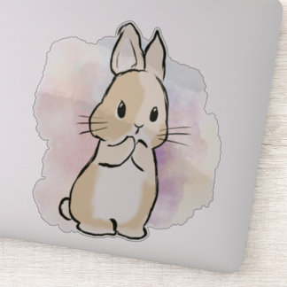Standing bunny watercolor