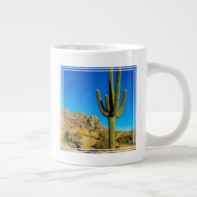 Standing Cactus Large Coffee Mug (Right)