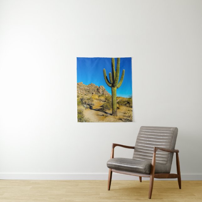 Standing Cactus Tapestry (In Situ)