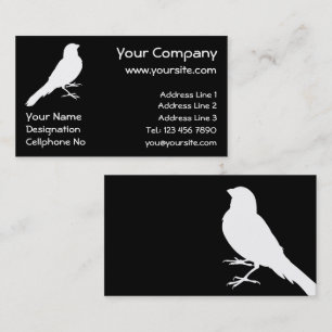 Standing Canary Bird Business Card
