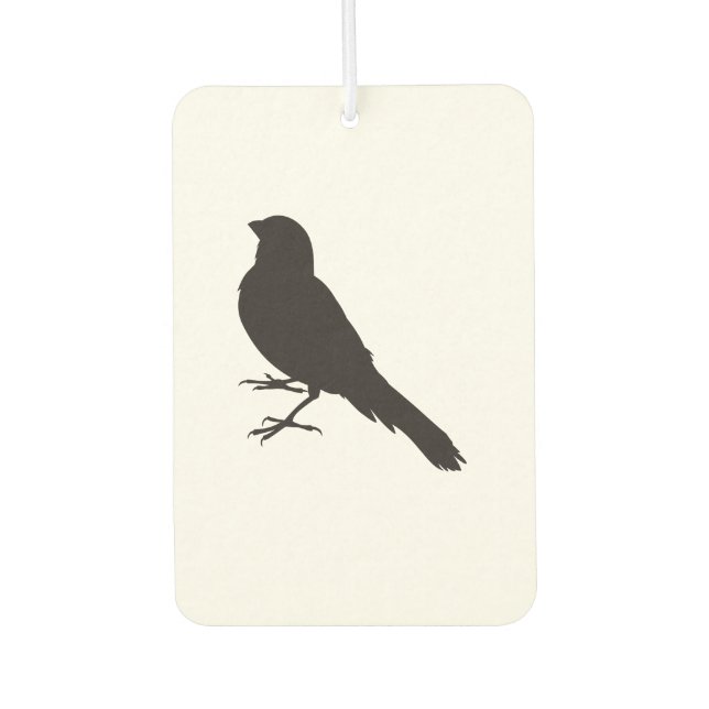 Standing Canary Bird Car Air Freshener (Front)