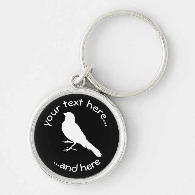 Standing Canary Bird Key Ring (Front)