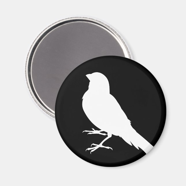 Standing Canary Bird Magnet (Front/Back)